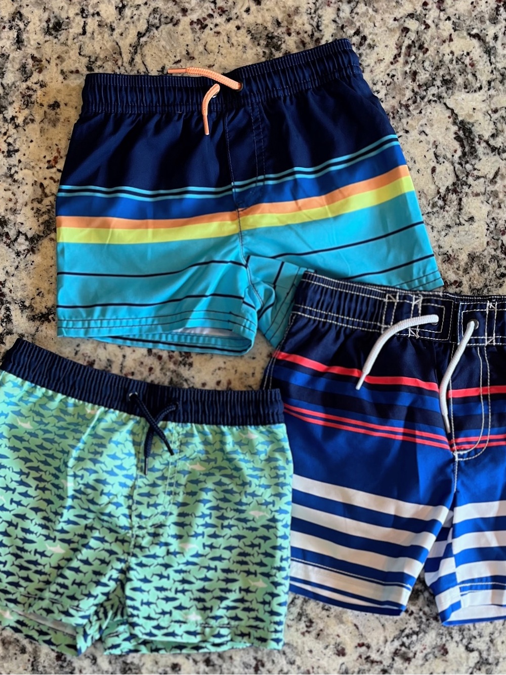 3 pairs of 24M Carter's Swim Trunks